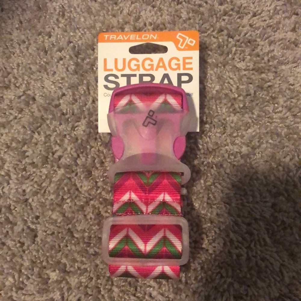 Printed luggage strap